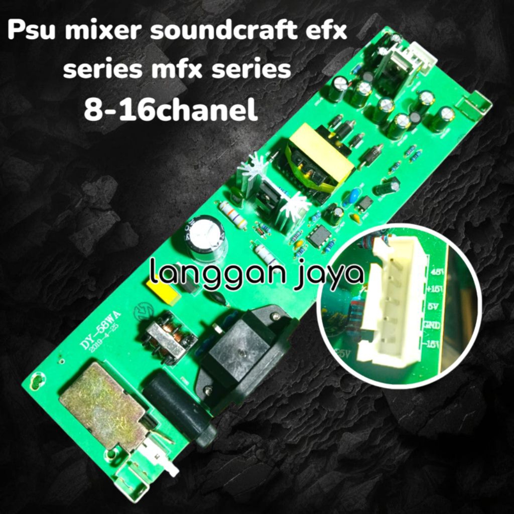 modul psu mixer soundcraft 8-16 chanel psu soundcraft efx dan mfx series