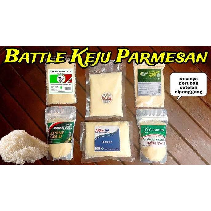 

(1 Kg) Keju Parmesan Anchor, Floridia, Belmundo,Lemos, Kiniku 1 kg Repack.