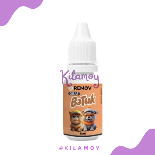 REMOV Obat Batuk Mengobati Batuk Pada Kucing dan Anjing 10 ml