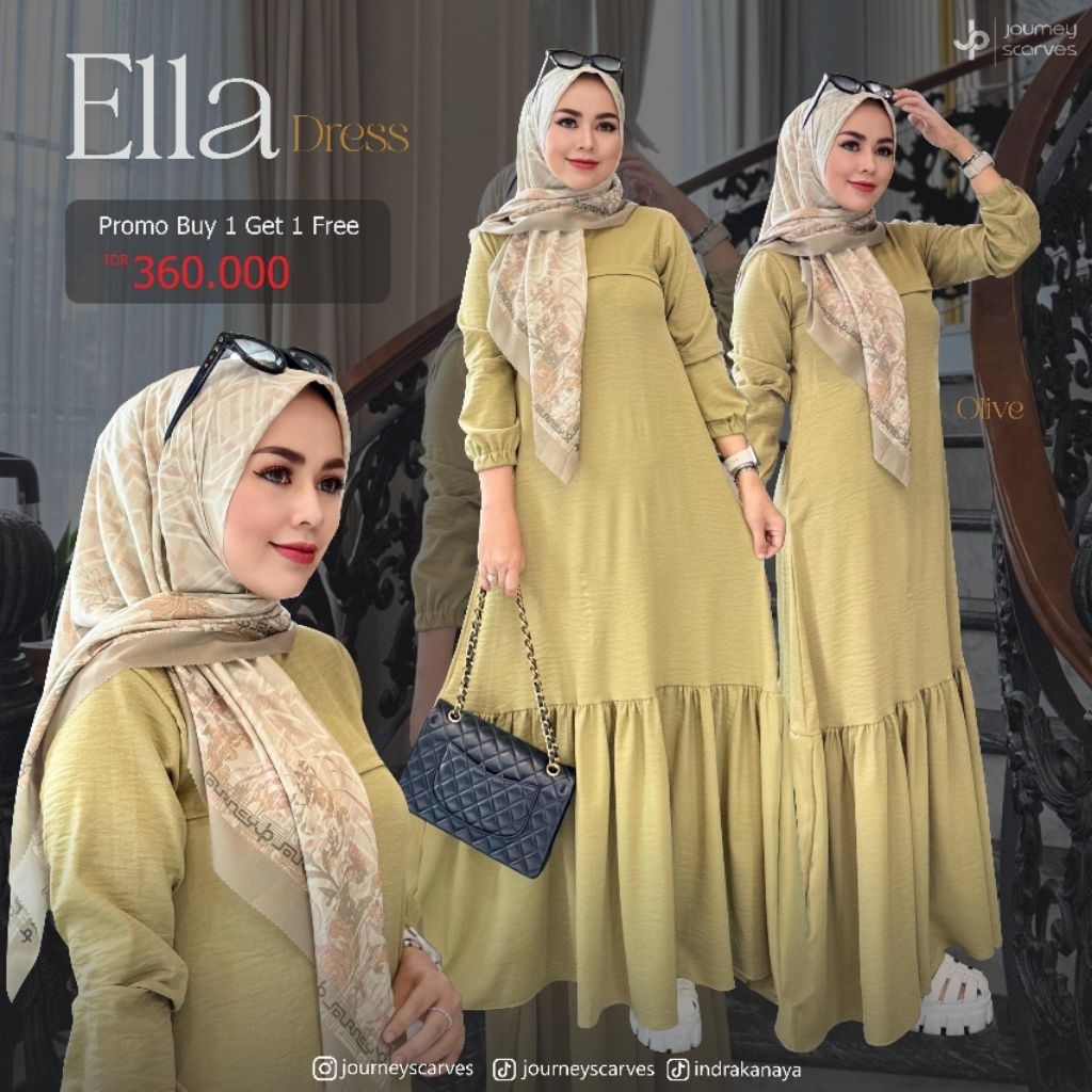 ella dress terbaru by journey scarves ella dress