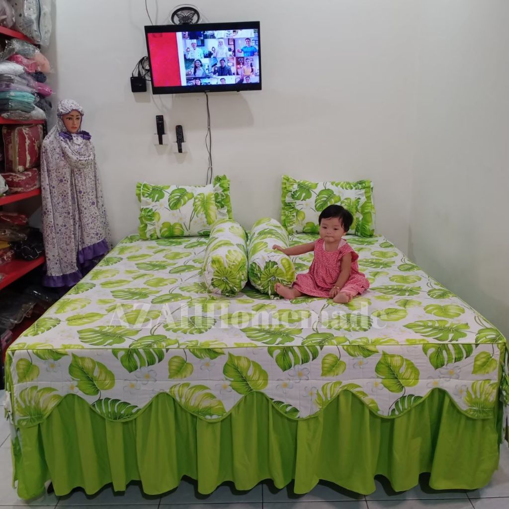 Sprei Model Rumbai Candy Bahan Katun Star
