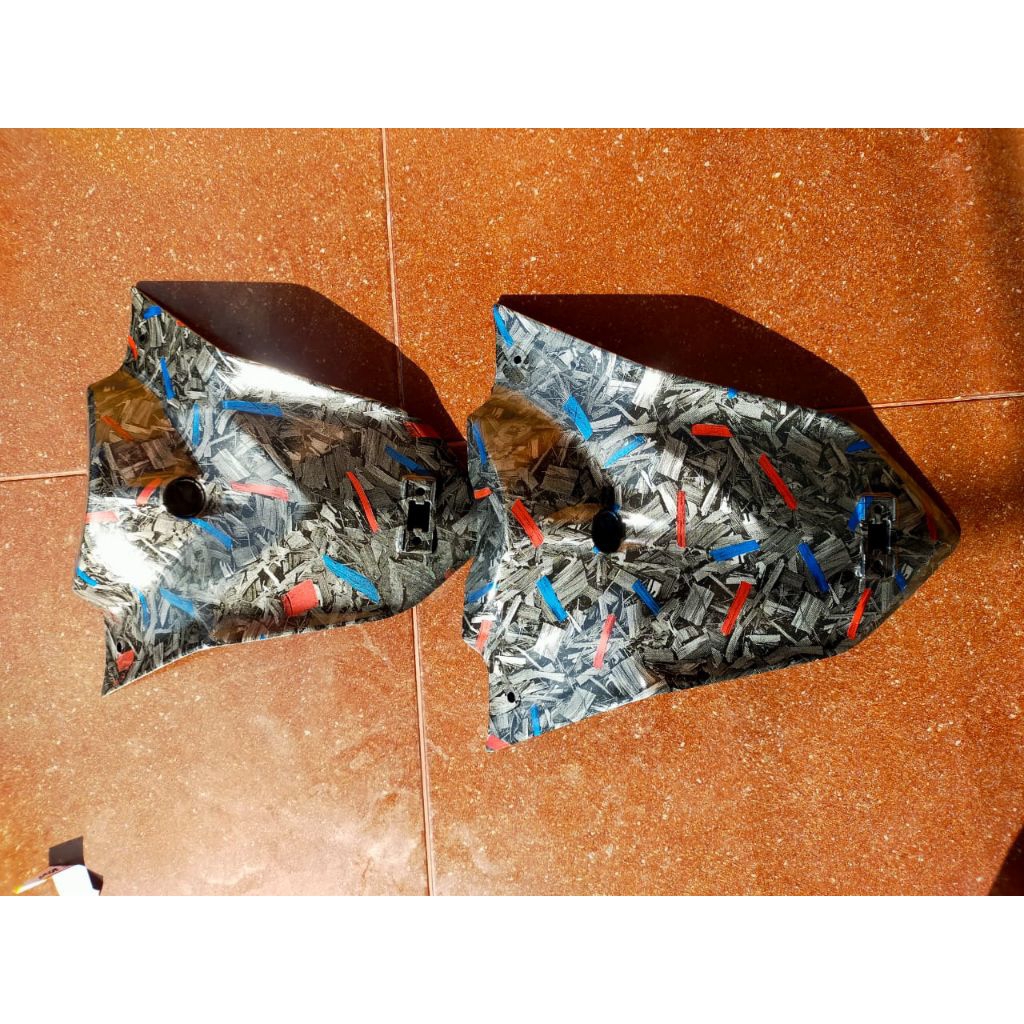 dasi depan/tameng new aerox 155 connected carbon forged