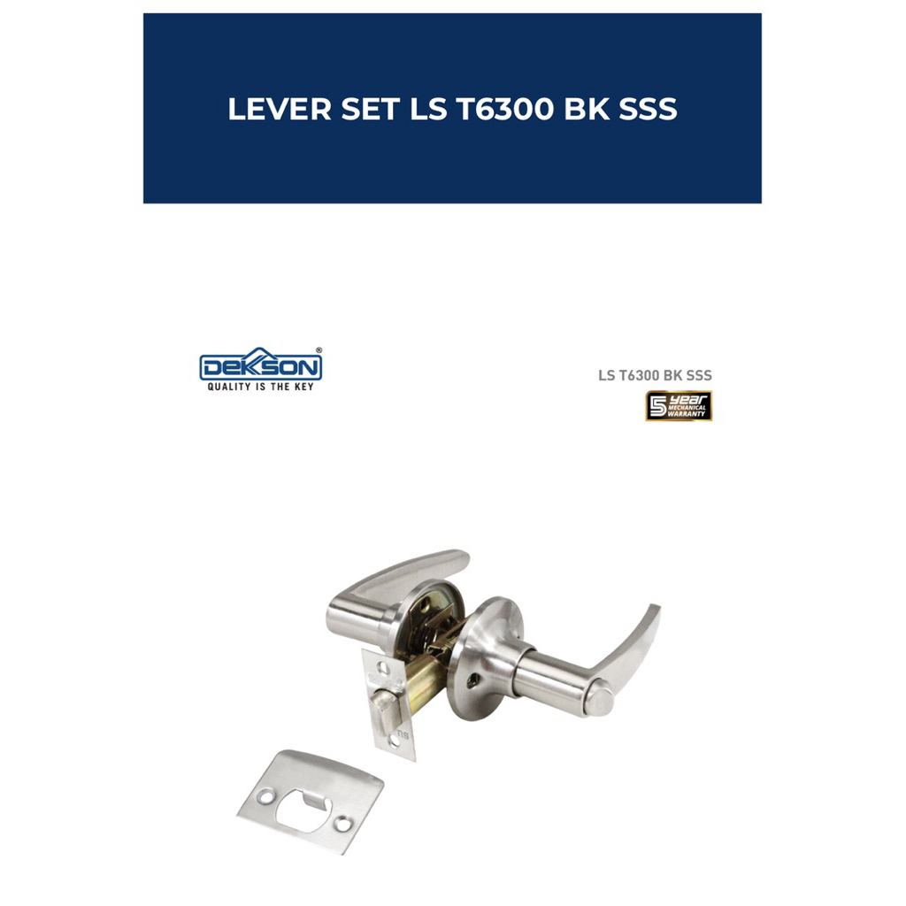 DEKKSON LEVER SET LS T6300 BK SSS