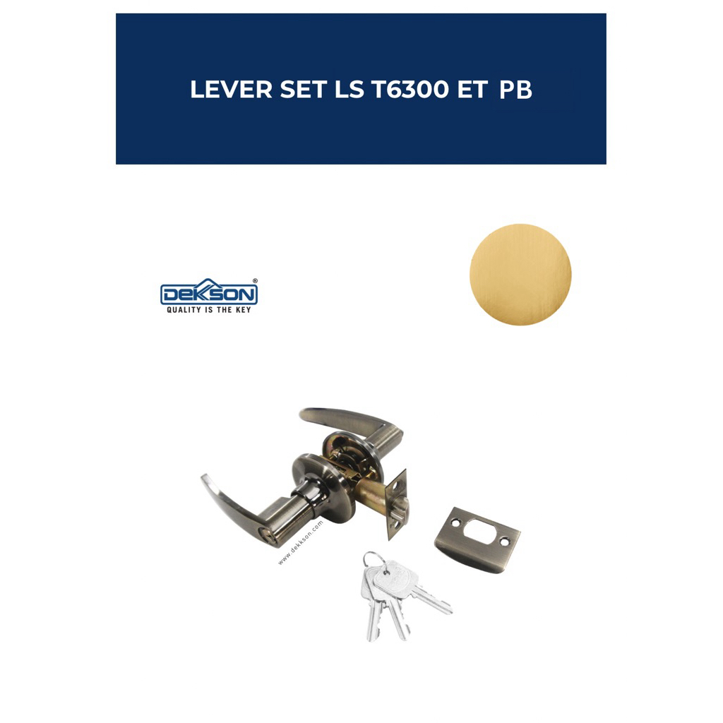 DEKKSON LEVER SET LS T6300 ET PB