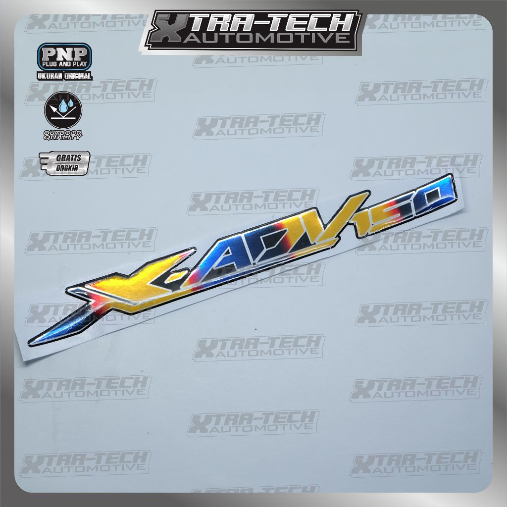 Emblem honda adv / emblem timbul honda x adv / emblem titanium honda adv / emblem honda adv 150 / em