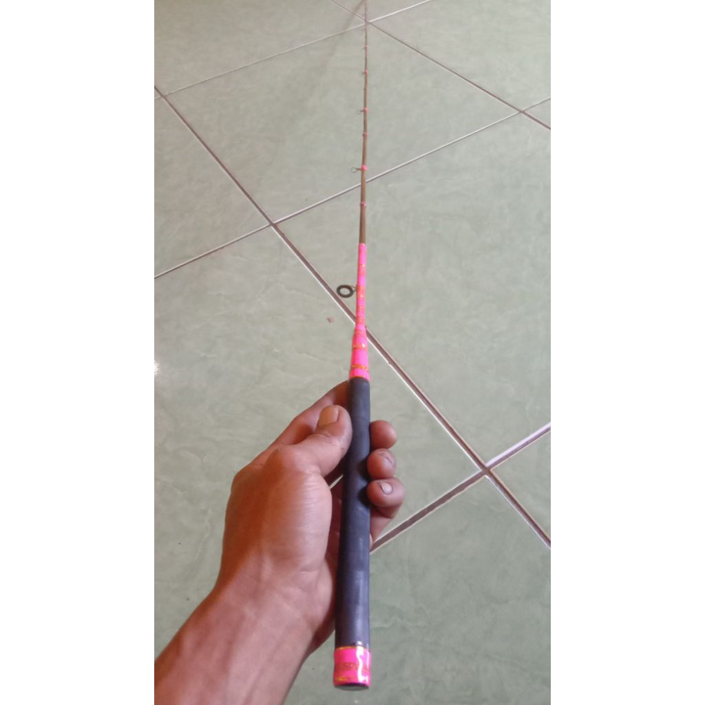 joran pancing bambu waregu motip warpink