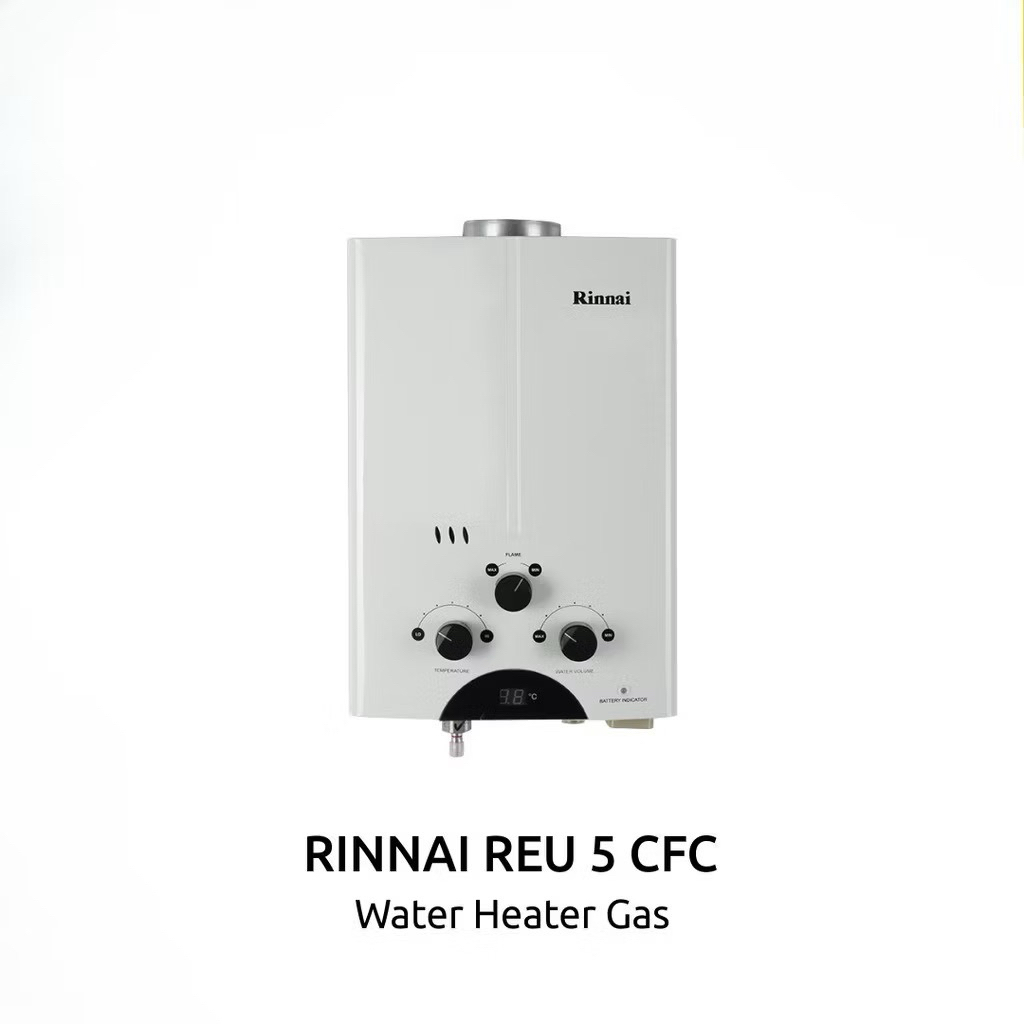 Water Heater Gas Rinnai 5L 5Liter 5 Liter REU 5 CFC Pemanas Air Gas Rinnai Gas Water Heater
