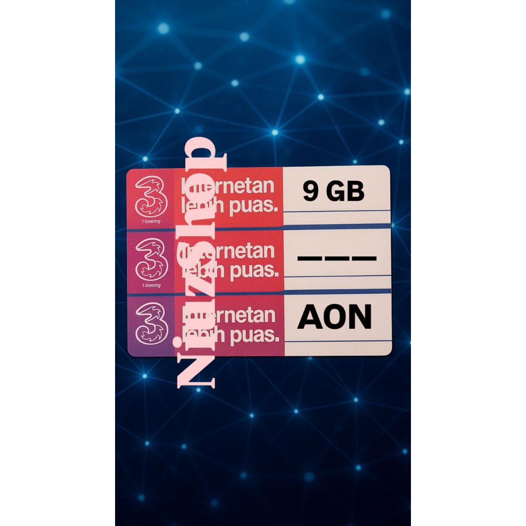VOUCHER TRI AON 9GB