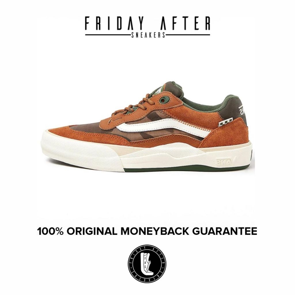 Sepatu Sneakers Pria Wanita Vans Skate Pro Wayvee Ginger Root Original Resmi
