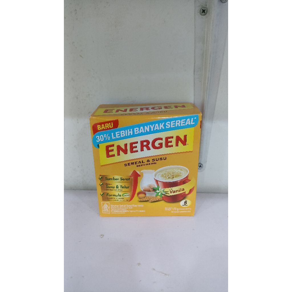 

Energen Sereal & susu varian rasa isi 5 sachet
