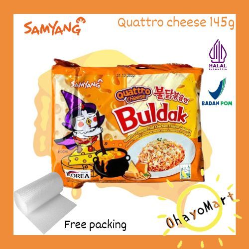 

Samyang Quattro cheese Buldak hot chicken flavor ramen / Samyang green ayam pedas dan keju 145g