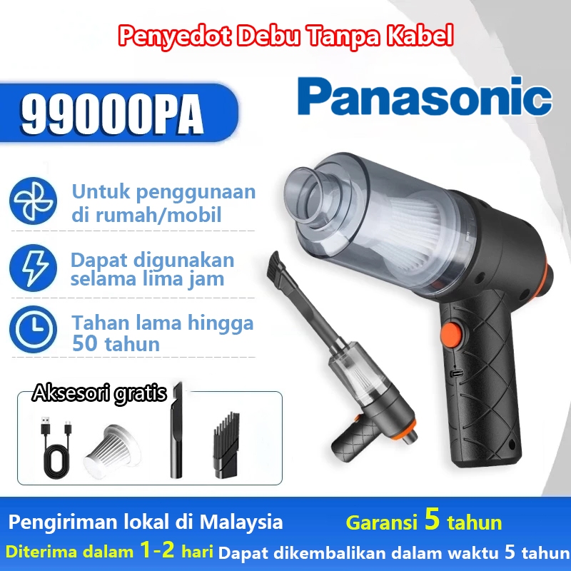 New [Garansi Lima Tahun]Portable Mini Panasonic Vacum Cleaner 1 Vacuum, 2 Manfaat Bersihkan Rumah &