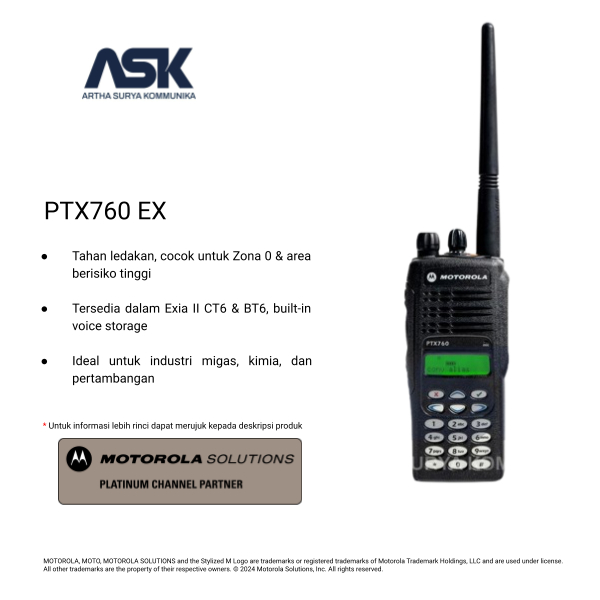Motorola Solutions PTX760 EX