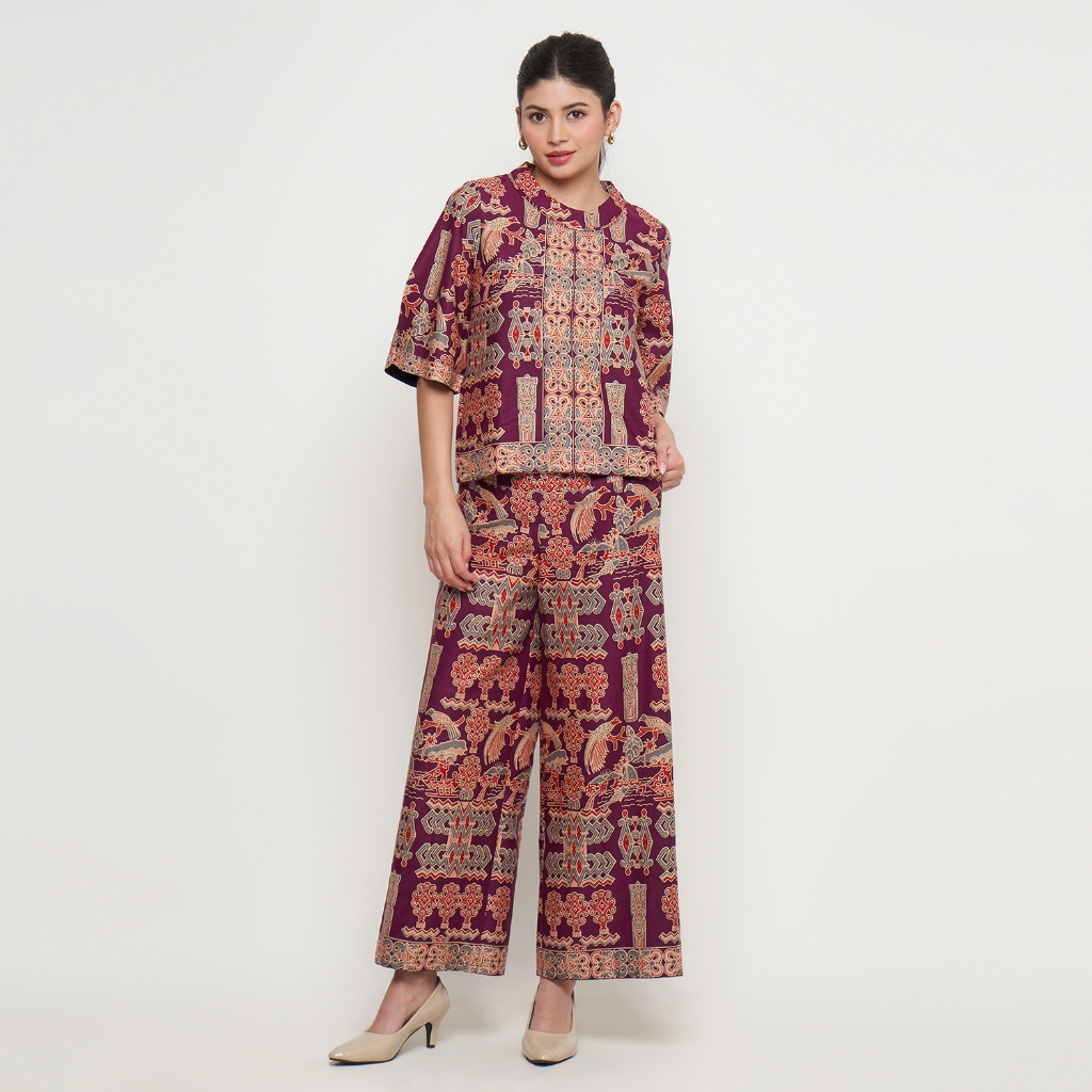 Rizkya Batik Set Adama Celana Kulot dan Blouse B