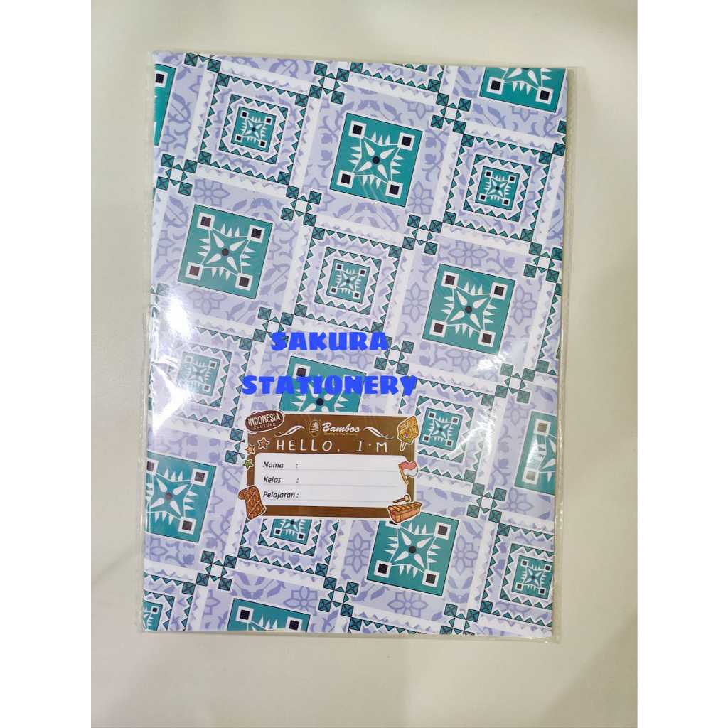 

Sampul Buku Boxy Motif Batik Pack