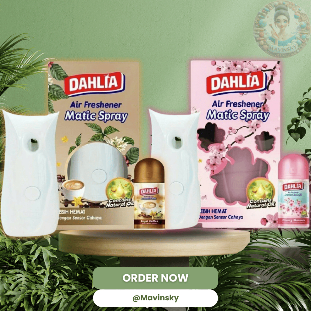 ✅ ORIGINAL | Dahlia Dispenser Fresh Go Matic - Dahlia Air Freshener Matic Spray [ Matic + Refill ]