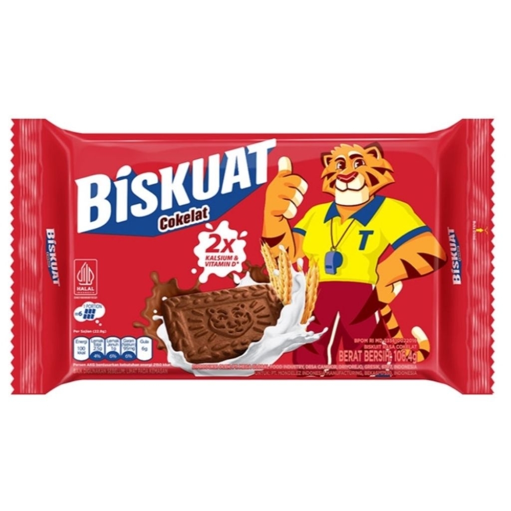 

BISKUAT Biskuit Susu Cokelat 106 g