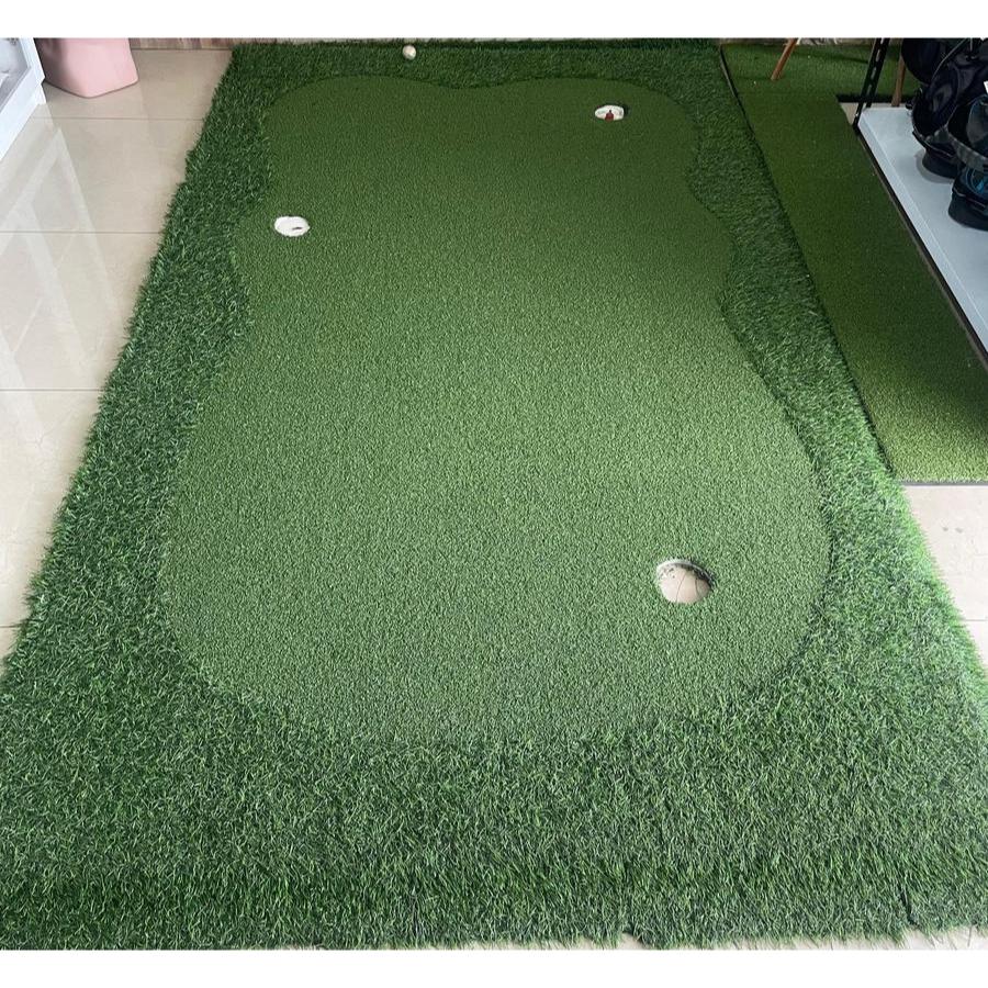 Golf Putting Mat Custom With Hole And Flag Karpet Putting Besar