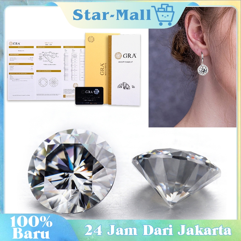 1 Carat DE VVS1 Moissanite / Dengan Premium Sertifikat Gra USA / Moissanite Diamond