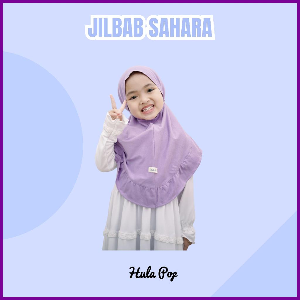 Jilbab Anak Sahara Hullapop Warna Lilac Size 1-5Thn