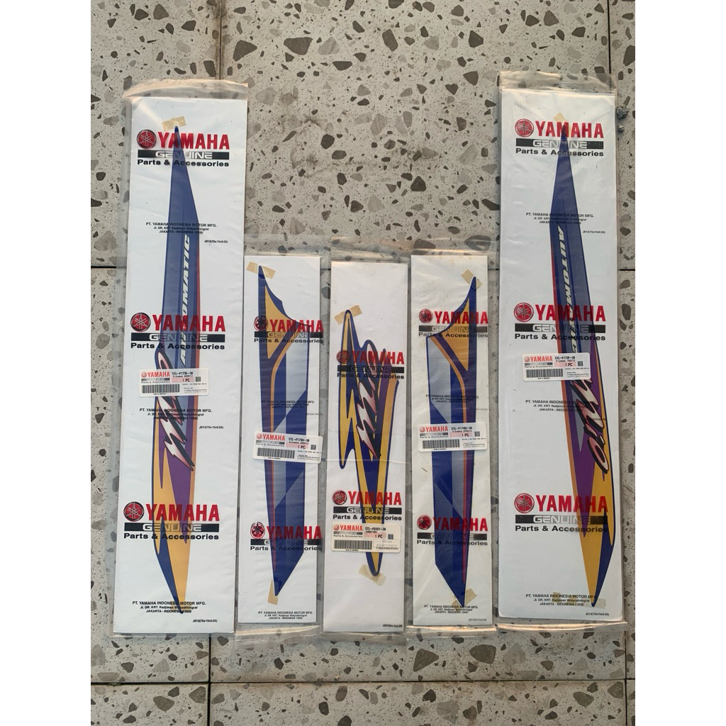 STRIPING MIO SPORTY BIRU ORIGINAL