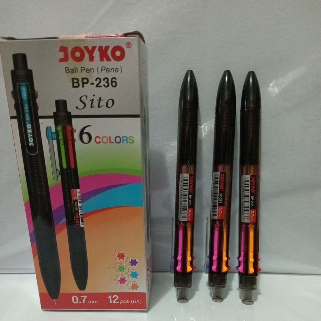 

JOYKO ball pen 6 warna Bp-236 / harga per 1 biji