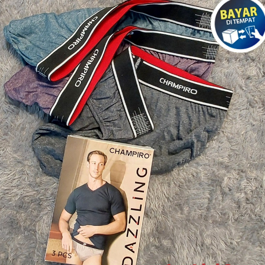 sempak cowok 3pcs celana dalam pria champiro[ BRIEF/SEGITIGA]