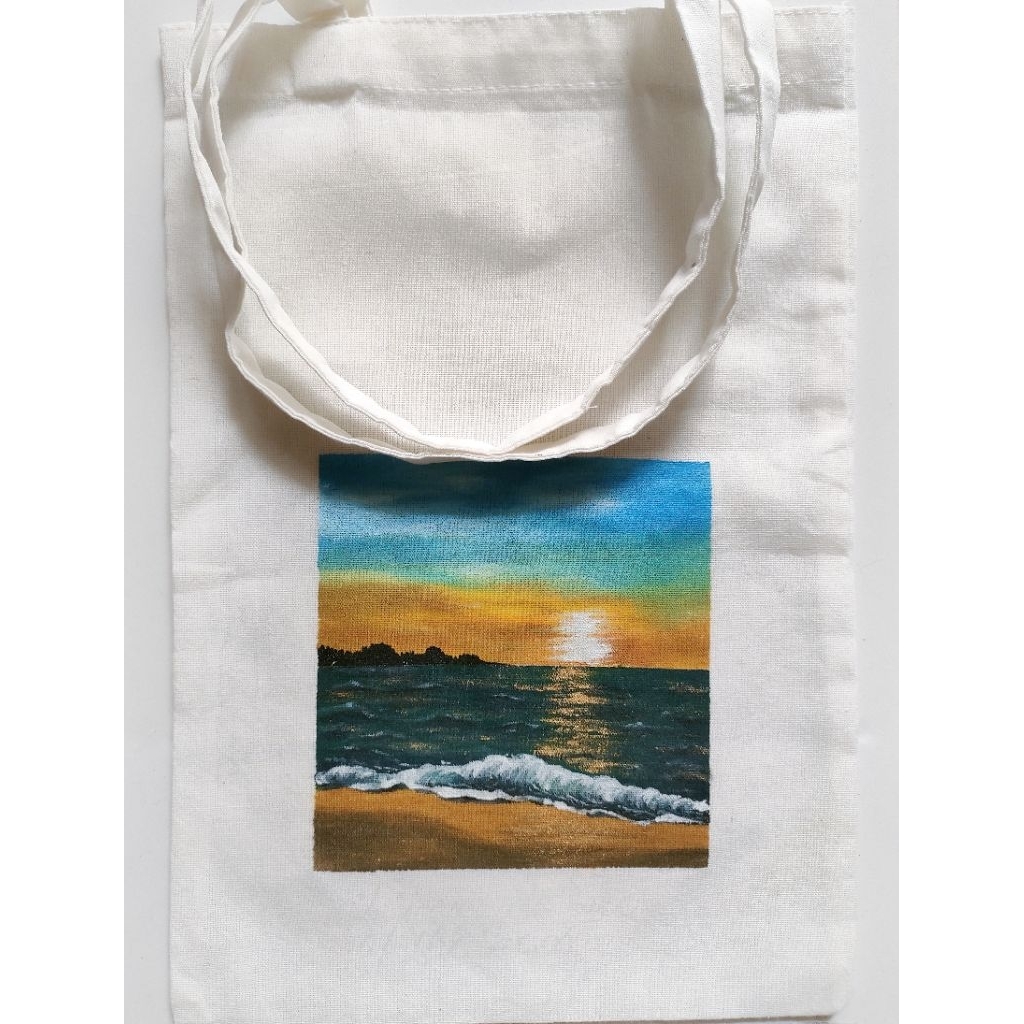 Custom Totebag Canvas Lukis