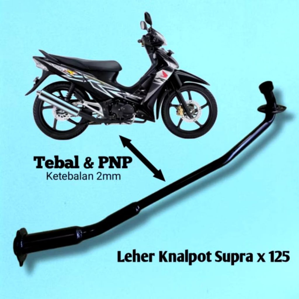 LEHER KNALPOT STANDAR HONDRA SUPRA X 125R / PIPA SAMBUNGAN KNALPOT HONDA SUPRA X 125R ORI