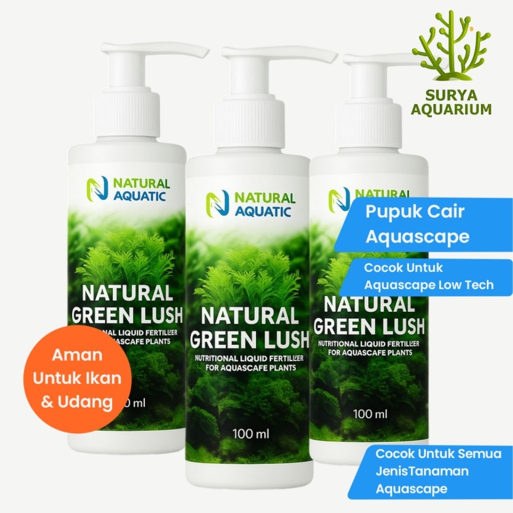 Pupuk Cair Aquascape Green Lush 100 Ml - Pupuk Cair Aquascape