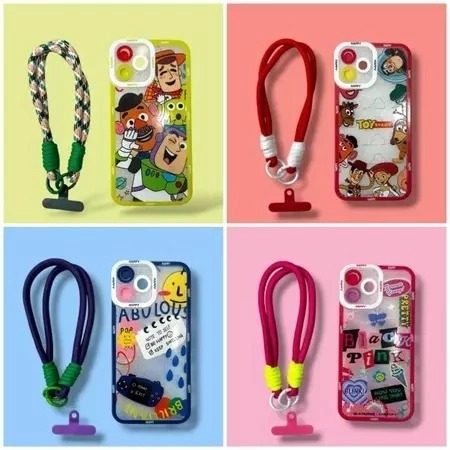 [ Xiaomi Redmi A1 / Redmi 12 / Redmi 13C / Redmi A2 ] Case Bening corak+Gantungan Hp