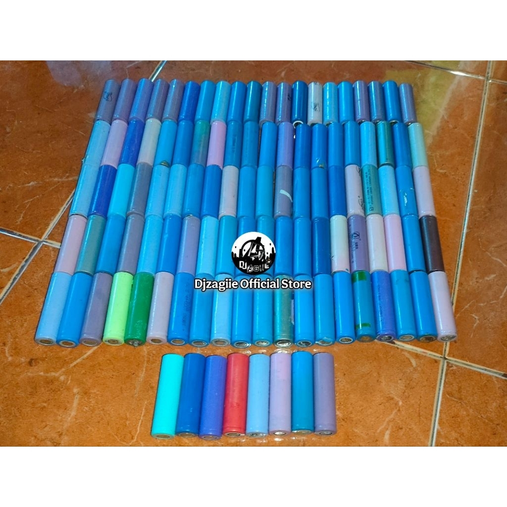 Baterai Lithium 18650 kondisi mati drop / baterai random / baterai seken / baterai drop / baterai 18