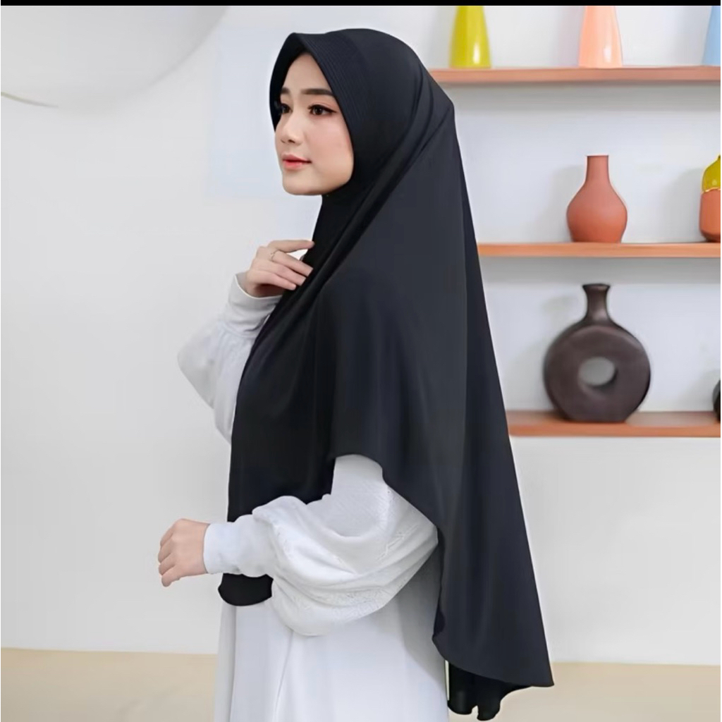 bergo instan hitam jumbo