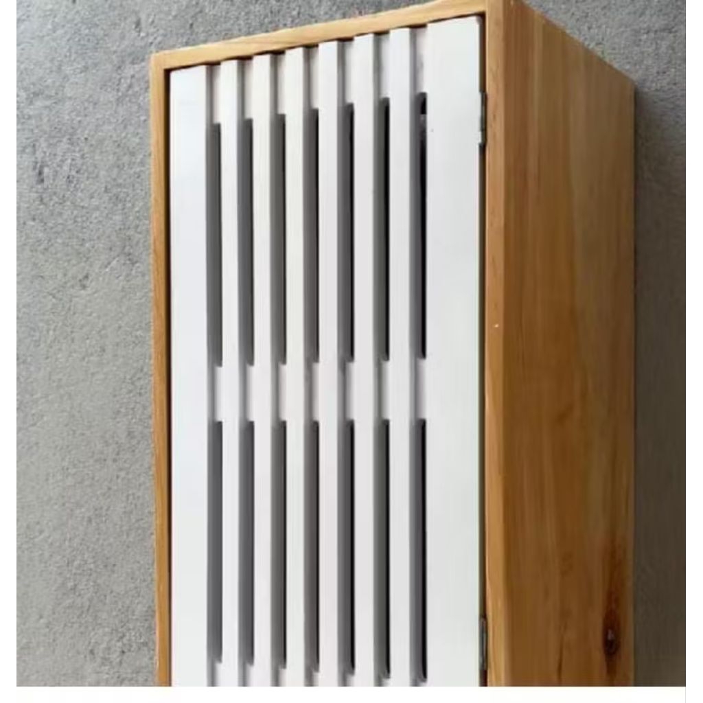 Box kayu KWH meteran listrik estetik ukuran Custom