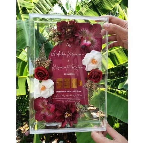 mahar akrilik mahar full akrilik kekinian