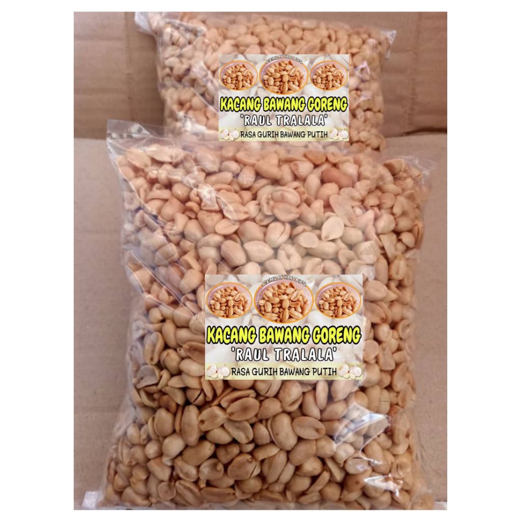 

kacang bawang 1kg Gurih original Cemilan semua kalangan