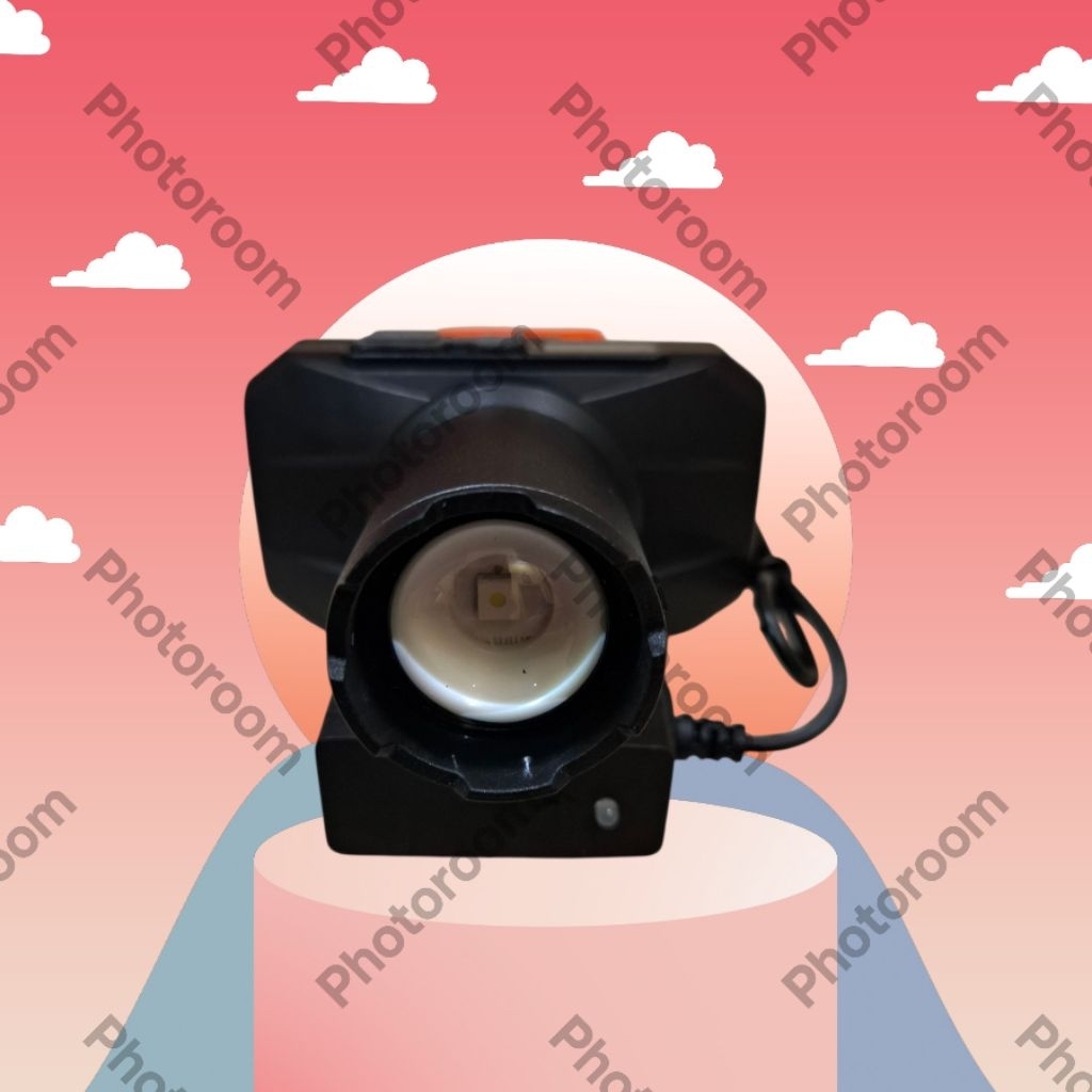 SENTER KEPALA ZOOM 50WAT, BATERAI LITHIUM LEPASAN