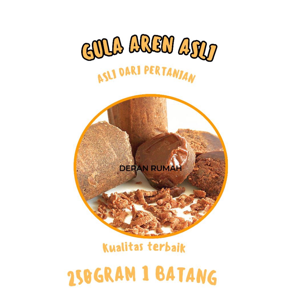 

Gula aren asli 350gram 1 batang