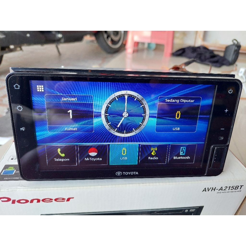 headunit HU tape doubledin wide mobil branded kenwood bluetooth audio ori avanza agya 2024 cocok toy