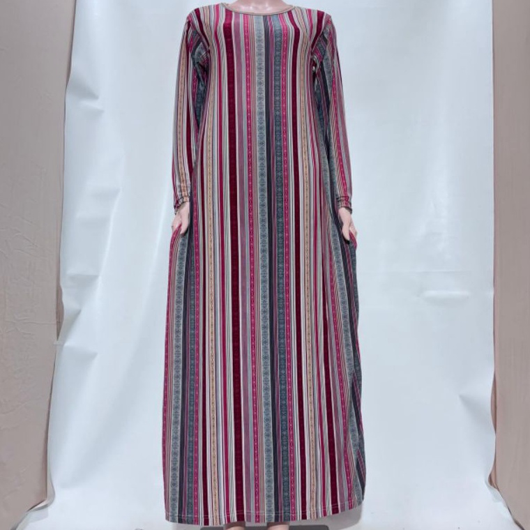 KODE V3O Daster gamis jumbo standar bahan Jersey Korea premium motif terlari model gamis terbaru