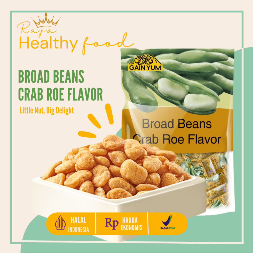 

Kacang Koro Gain Yum Rasa Sapi Broad Beans Sauce Beef Flavor 75G Snack Kacang