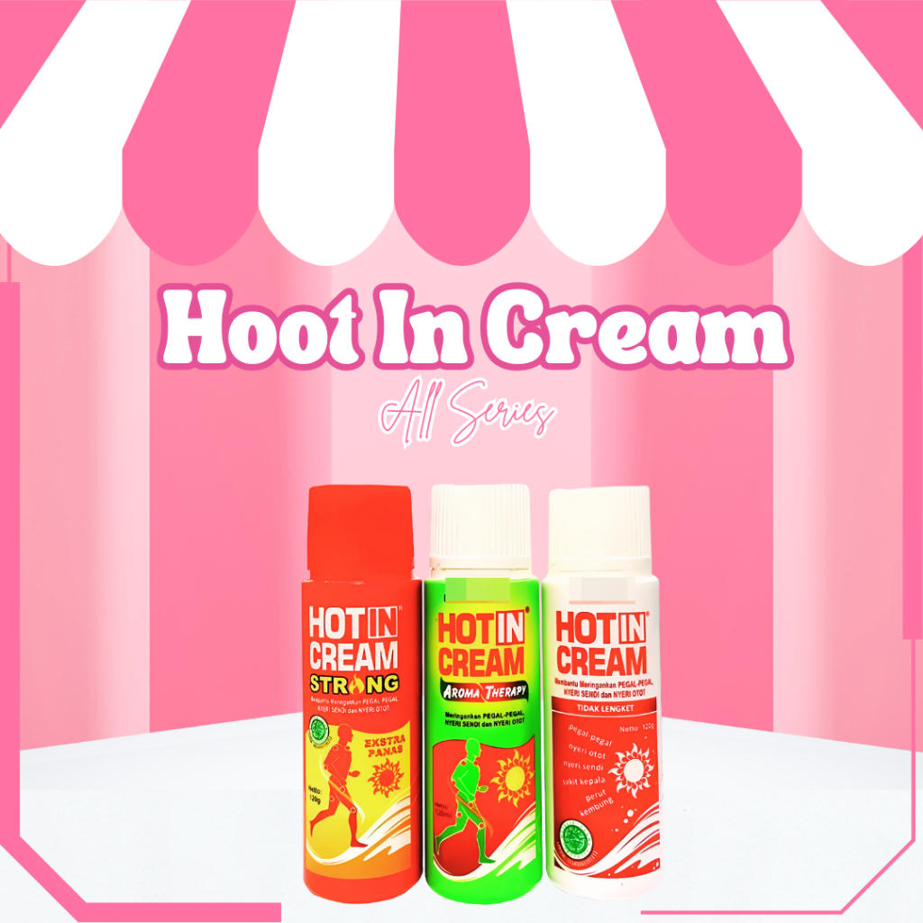 HOT IN CREAM KEMASAN BOTOL | 60gr  STRONG | PUTIH | HIJAU | MERAH