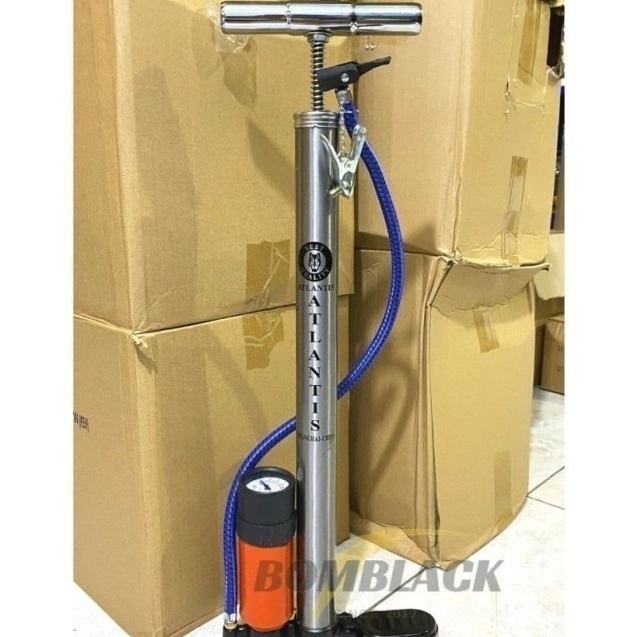 Pompa Sepeda dan Motor Mobil Bola Ban Roda Model Tabung Meter Manual pompa motor Pompa Ban Sepeda po