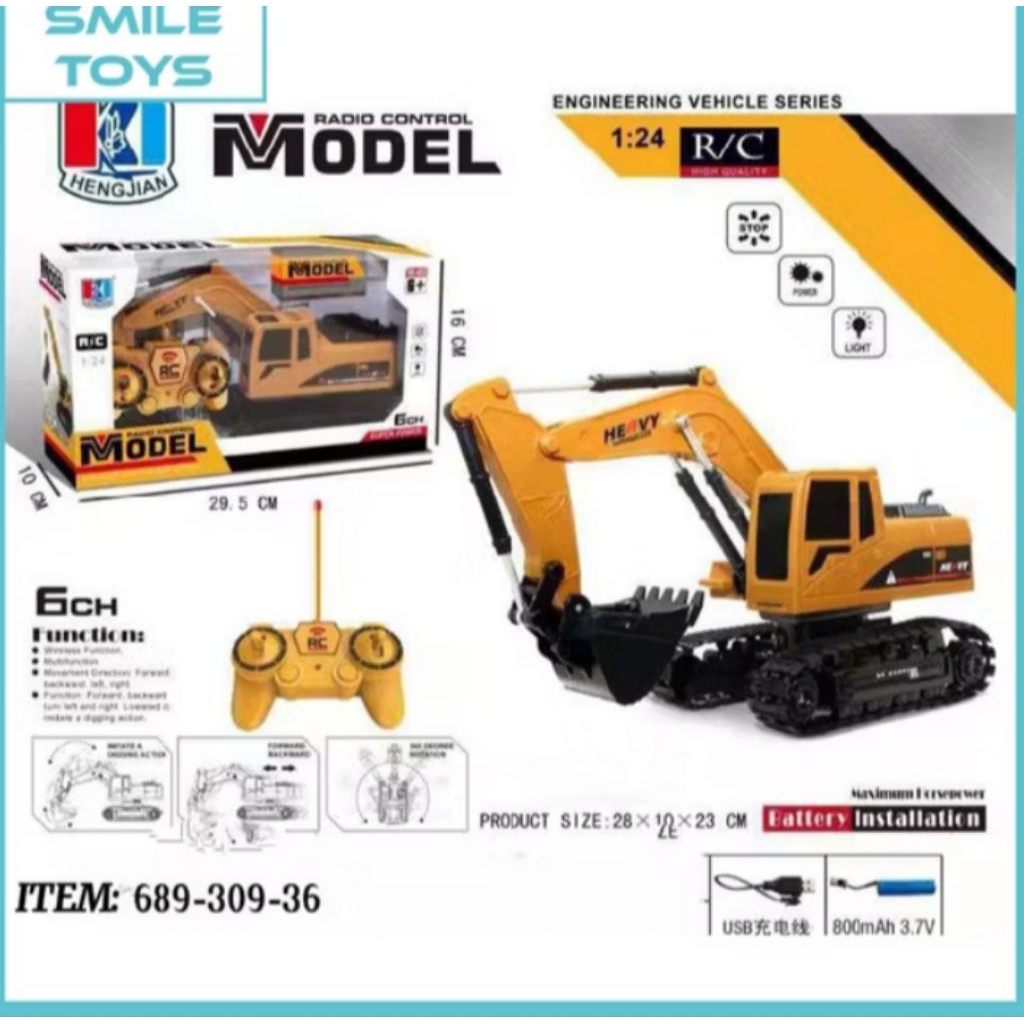 MAINAN EXCAVATOR BEGO ANAK/MAINAN RC MOBIL BEGO