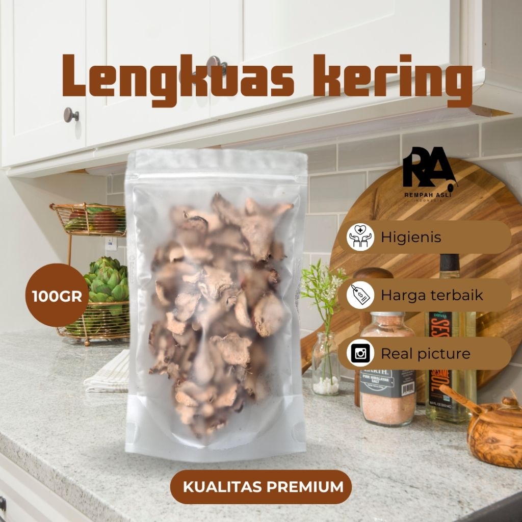 

Lengkuas kering 100gr / Laos kering / Rempah Asli Indonesia