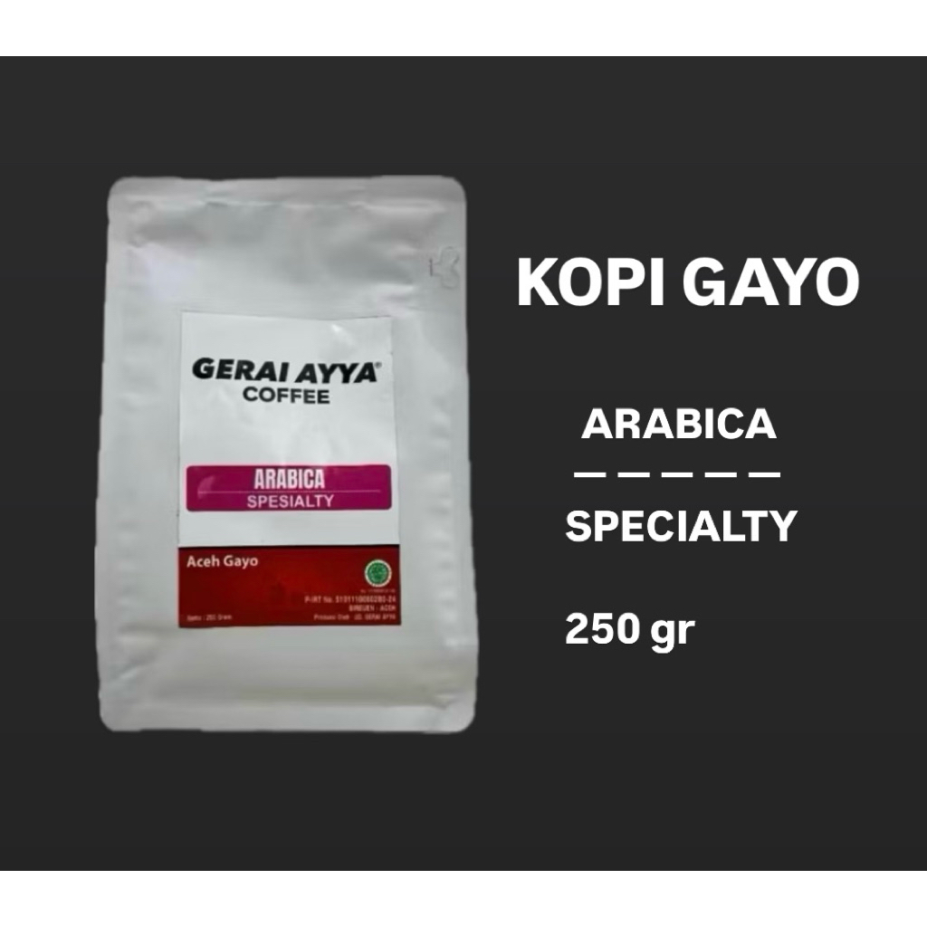 

KOPI ARABIKA GAYO SPECIALTY 250 gr