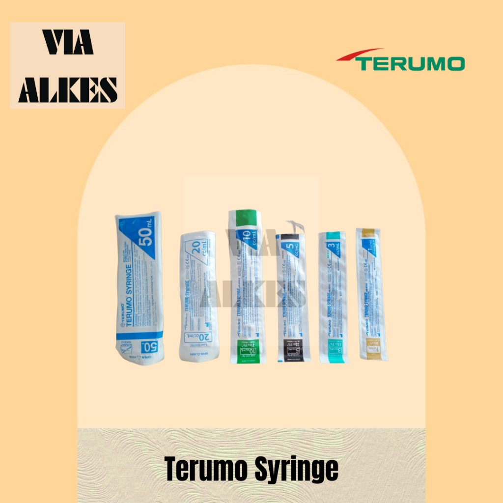 Terumo Spuit 1cc, 3cc, 5cc,10cc, 20cc & 50cc Terumo Syringe 1ml, 3ml, 5ml, 10ml, 20ml & 50ml