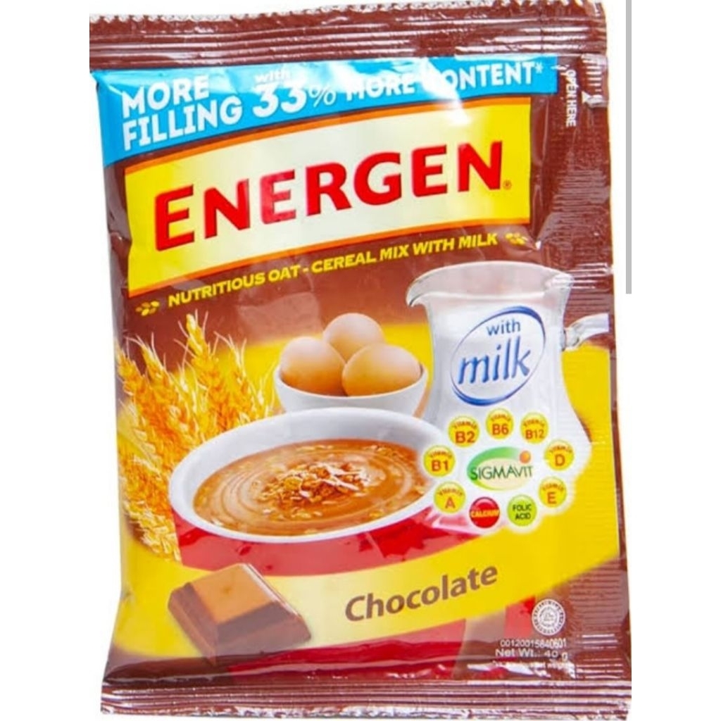 

energen coklat isi 10 pcs (28g)
