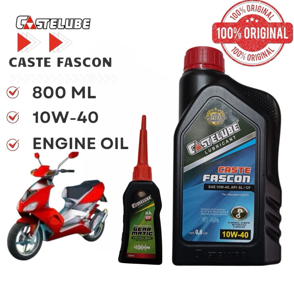 Castelube Fascon SAE 10W-40 isi 800 Ml + Gear Matic Oil Castelube 120 Ml