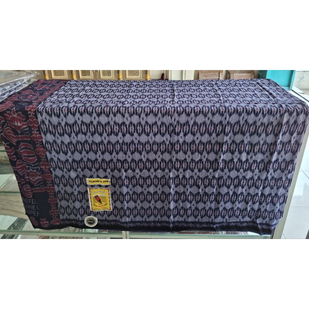 Sarung Goyor Botol Sahara Warna Kombinasi Size Jumbo Sarongs Tenun ATBM Kerajinan Tenun Wanareja Han